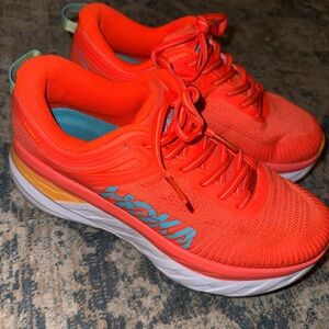 Hoka One One Bondi 7s Orange Running Shoes